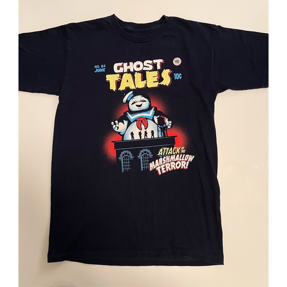 ghostbusters ghost tales attack of the marshmallow terror poster tee